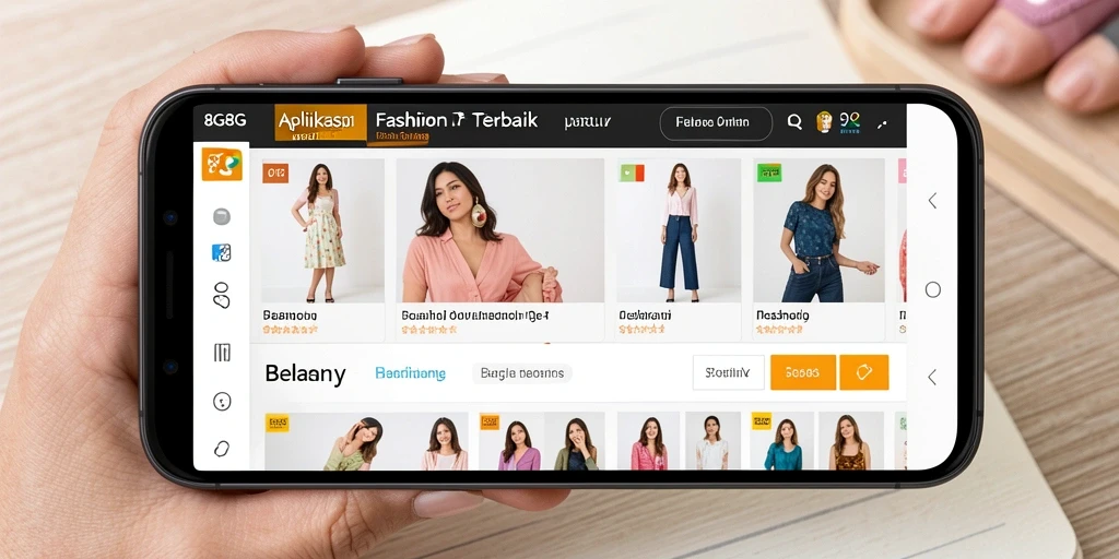 Tampilan antarmuka pengguna 8G8G untuk koleksi fashion