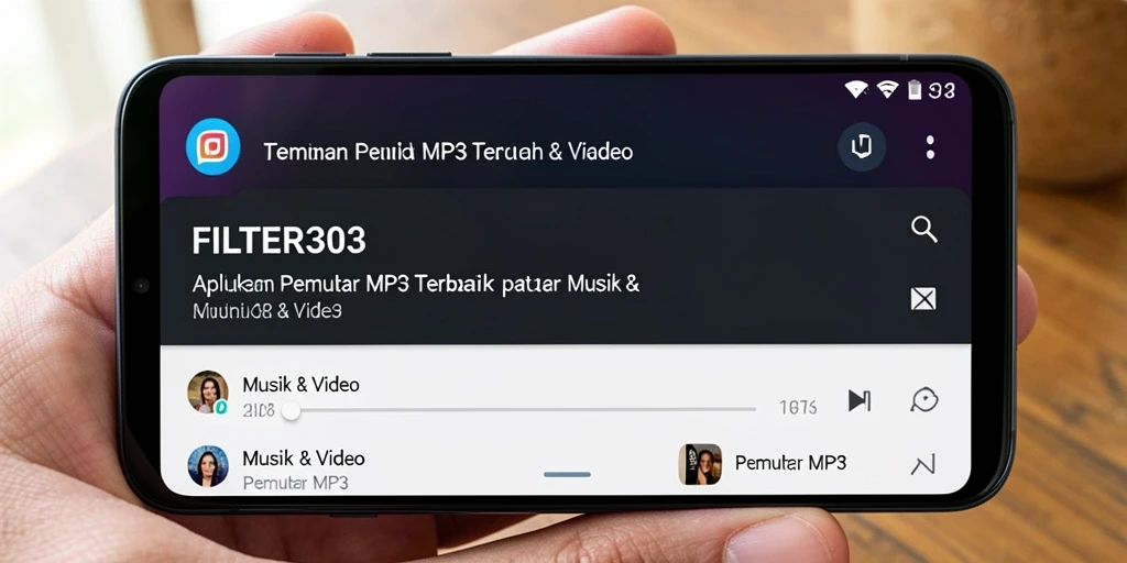 Antarmuka intuitif FILTER303 untuk Pemutar MP3 yang memuaskan.