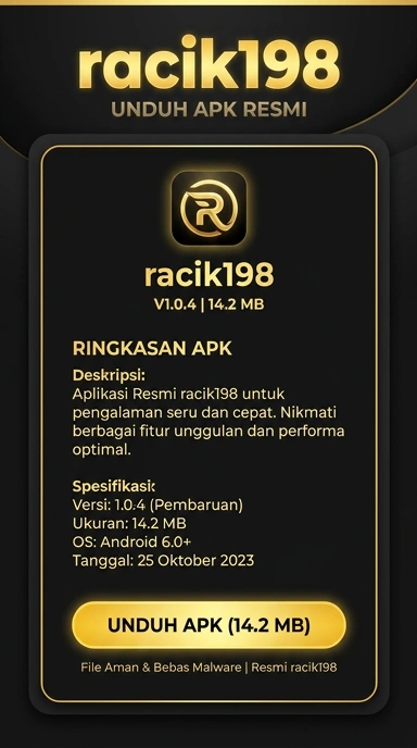Unduh dan Instal APK racik198 untuk Android di Indonesia