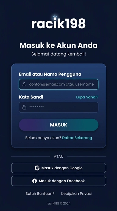 Masuk Akun racik198 dengan Mudah dan Praktis